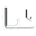 Siretta Puck Multi-Band Antenna with SMA Male Connector 410 MHz - 5990 MHz, Omni-Directional, 10m OSCAR1A/10M/SMAM/S/S/31