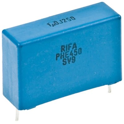 KEMET PHE450 Film Capacitor 2.2 nF ±5 % 2 kV DC 180 V AC Through Hole Radial Terminal 