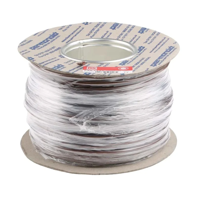 RS PRO 2491X Series Brown 2.5 mm² 13 AWG Hook Up Wire, 50x0.25 mm Strands, 100 m Length, 750 V PVC Jacket 544-1771