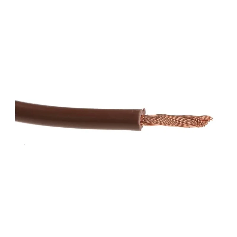 RS PRO 2491X Series Brown 2.5 mm² 13 AWG Hook Up Wire, 50x0.25 mm Strands, 100 m Length, 750 V PVC Jacket 544-1771