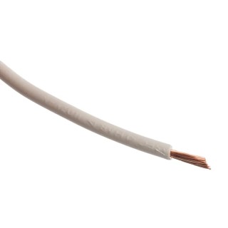 RS PRO White 2.5 mm² 13 AWG Hook Up Wire, 50x0.25mm Core Strands, 100 m Length, PVC Insulated 2491X Series 544-1816