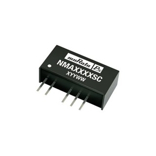 Murata Power Solutions High-Efficiency 1W SIP Dual Output Unregulated Isolated Through Hole DC/DC Converter NMA1215SC