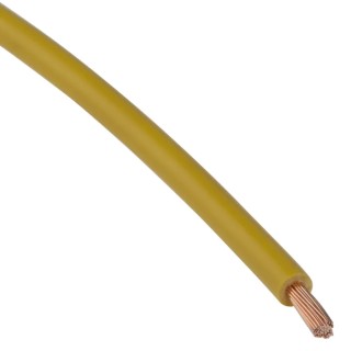 RS PRO 2491X Series Yellow 2.5 mm² Hook Up Wire, 13 AWG, 50x0.25 mm strands, 100 m, Polyvinyl Chloride 544-1822