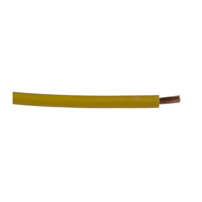 RS PRO 2491X Series Yellow 2.5 mm² Hook Up Wire, 13 AWG, 50x0.25 mm strands, 100 m, Polyvinyl Chloride 544-1822