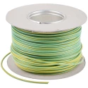 RS PRO Green, Yellow 2.5 mm² Hook Up Wire, 13 AWG, 50/0.25 mm Core Strands, 100 m Length, Polyvinyl Chloride Jacket 544-1793