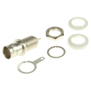 Telegartner BNC Series Coaxial Connector Panel Mount Female, 75 Ω, Straight Body Solder J01003B1286