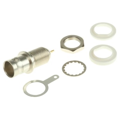 Telegartner BNC Series Coaxial Connector Panel Mount Female, 75 Ω, Straight Body Solder J01003B1286