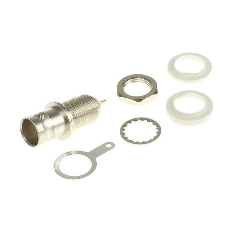Telegartner BNC Series Coaxial Connector Panel Mount Female, 75 Ω, Straight Body Solder J01003B1286