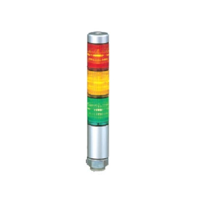 Patlite Signal Tower Buzzer with 3 LED Lights, 24V AC/DC, Direct Mount, Steady Light Effect MPS-302-RYG