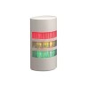 Patlite WEP Series Clear Signal Tower 3 Lights 2 Alarm Tone Sounder 24V AC/DC Wall Mount WEP-302-RYG