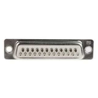 RS PRO 25 Way Straight 2.77 mm Pitch Panel Mount D-Sub Connector, 3.05 mm Through Hole Male 544-3806