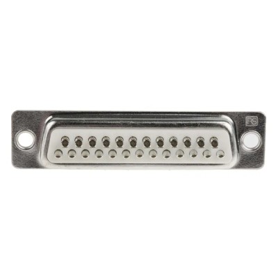 RS PRO 25 Way Straight 2.77 mm Pitch Panel Mount D-Sub Connector, 3.05 mm Through Hole Male 544-3806