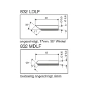 Ersa Durable 17 mm Hoof Shape 35° Tip 50 mm Length Soldering Iron Tip for Power Tool 0832LDLF
