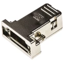 RS PRO ABS Straight D-Sub Backshell, 9 Way, Strain Relief, Nickel Plated Housing 544-4039