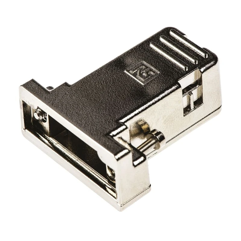 RS PRO ABS Straight D-Sub Backshell, 9 Way, Strain Relief, Nickel Plated Housing 544-4039