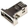 RS PRO ABS Straight D-Sub Backshell, 9 Way, Strain Relief, Nickel Plated Housing 544-4039