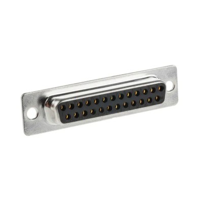 RS PRO 25 Way Straight 2.77 mm Pitch Panel Mount D-Sub Connector, Female, 3.05 mm Through Hole, 5A, 500V 544-3834