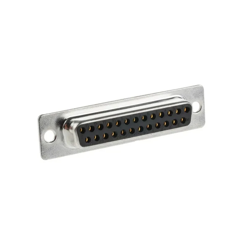 RS PRO 25 Way Straight 2.77 mm Pitch Panel Mount D-Sub Connector, Female, 3.05 mm Through Hole, 5A, 500V 544-3834