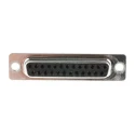 RS PRO 25 Way Straight 2.77 mm Pitch Panel Mount D-Sub Connector, Female, 3.05 mm Through Hole, 5A, 500V 544-3834
