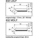 Ersa 8 mm Straight Chisel 50 mm Soldering Iron Tip for Power Tool 0832MDLF