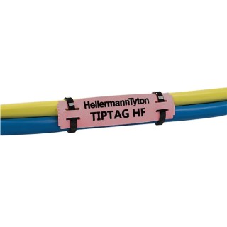HellermannTyton Red Print Polyolefin Cable Labels 65 mm Width, 190 Per Pack 556-20062 TIPTAG11X65RD-PO-RD