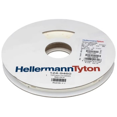 Phoenix Contact TIPTAG Series Polyolefin Printable Cable Labels 100 mm Width 120 Per Pack 556-20079 TIPTAG11X100WH-PO-WH