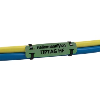 HellermannTyton Green Print Polyolefin Cable Labels, 100 mm Width x 100 mm Length, 120 Per 556-20067 TIPTAG11GNX100S-PO-GN