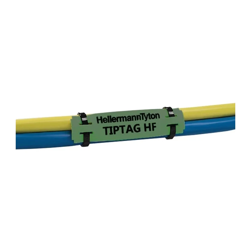 HellermannTyton Green Print Polyolefin Cable Labels, 100 mm Width x 100 mm Length, 120 Per 556-20067 TIPTAG11GNX100S-PO-GN