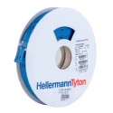 HellermannTyton Durable Polyolefin Blue Background White Print Cable Labels 65 mm Width 556-26502 TTAGMC15BEX65S-PO/MET-BU