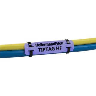 HellermannTyton Blue Blue Print Cable Labels, 65 mm Width, 190 Per Pack, Polyolefin Material 556-20066 TIPTAG11X65BU-PO-BU