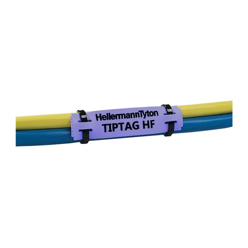 HellermannTyton Blue Blue Print Cable Labels, 65 mm Width, 190 Per Pack, Polyolefin Material 556-20066 TIPTAG11X65BU-PO-BU