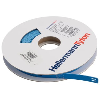 HellermannTyton TIPTAG Series Cable Labels Polyolefin Blue Black Print 100mm Width 120 Per 556-20080 TIPTAG11X100BU-PO-BU