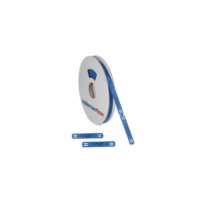 HellermannTyton TIPTAG Series Cable Labels Polyolefin Blue Black Print 100mm Width 120 Per 556-20080 TIPTAG11X100BU-PO-BU