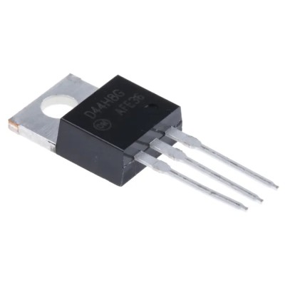 onsemi Transistor, 10 A NPN Power, 60 V, 3-Pin TO-220 Package, Through Hole Mount, Model D44H8G