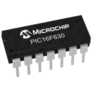 Microchip PIC16F630-I/P 8-bit PIC16F Microcontroller 20 MHz 128B FLASH 14-Pin PDIP
