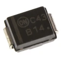 onsemi Schottky Diode 40 V 1 A Surface Mount 2-Pin DO-214AA MBRS140T3G