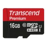 Transcend 16 GB MicroSDHC Memory Card Class 10 UHS-I U1 with Adapter TS16GUSDCU1
