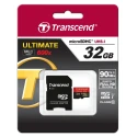 Transcend 32 GB MicroSDHC Memory Card Class 10 UHS-1 U1 MLC NAND Flash TS32GUSDHC10U1