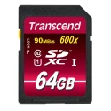 Transcend Ultimate 64 GB SDXC SD Card, UHS 1 U1, Class 10, MLC NAND, 600x Speed Rating TS64GSDXC10U1