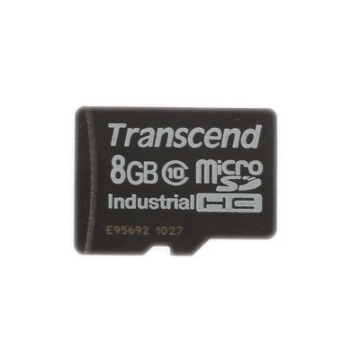 Transcend Industrial Grade 8 GB MicroSDHC MicroSD Card Class 10 TS8GUSDC10I