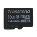 Transcend Industrial Grade 16GB MicroSDHC Memory Card, Class 10, MLC NAND, -40°C to +85°C Operating Temperature TS16GUSDC10I