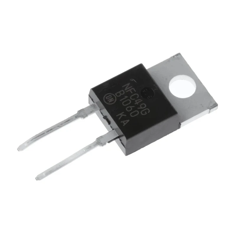onsemi 60 V 10 A Schottky Diode Single Configuration 2-Pin Through Hole TO-220AC MBR1060G