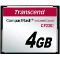 Transcend Compact Flash Industrial Grade 4 GB SLC Compact Flash Card CF220I