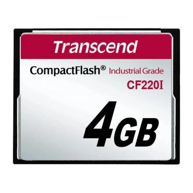 Transcend Compact Flash Industrial Grade 4 GB SLC Compact Flash Card CF220I