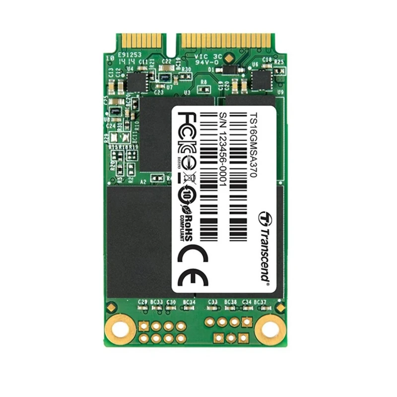 Transcend Industrial Grade mSATA 16GB Internal MLC NAND SATA III SSD MSA370