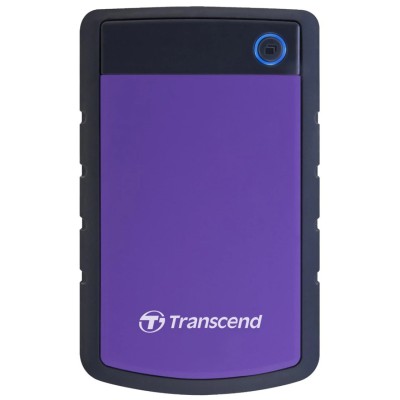 Transcend External Portable Hard Drive 2.5 inch 2 TB USB 3.0 Shock Protection TS2TSJ25H3P