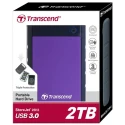 Transcend External Portable Hard Drive 2.5 inch 2 TB USB 3.0 Shock Protection TS2TSJ25H3P