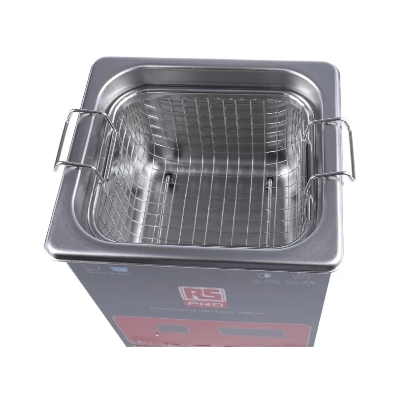 RS PRO High-Performance Ultrasonic Cleaner 2L Stainless Steel Tank 100W 40 KHz Frequency 124-9721