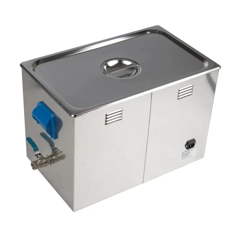 RS PRO Ultrasonic Cleaner 27L Stainless Steel Tank, 500W Ultrasonic Power and Heater Power, 40 KHz Frequency 124-9723