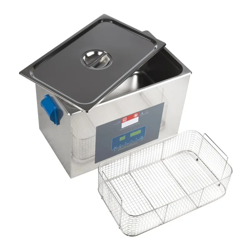 RS PRO Ultrasonic Cleaner 27L Stainless Steel Tank, 500W Ultrasonic Power and Heater Power, 40 KHz Frequency 124-9723